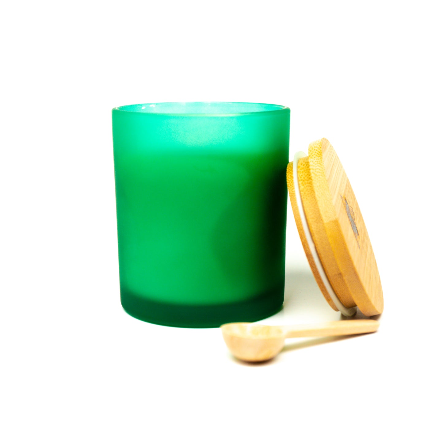Green Glow Healing Lotion Candle - Handcrafted, Aromatherapy, Meditation, Massage, Coconut Soy Wax, 5 Natural Oils, 5 Essential Oils, Shea & Cocoa Butters, Eco-friendly
