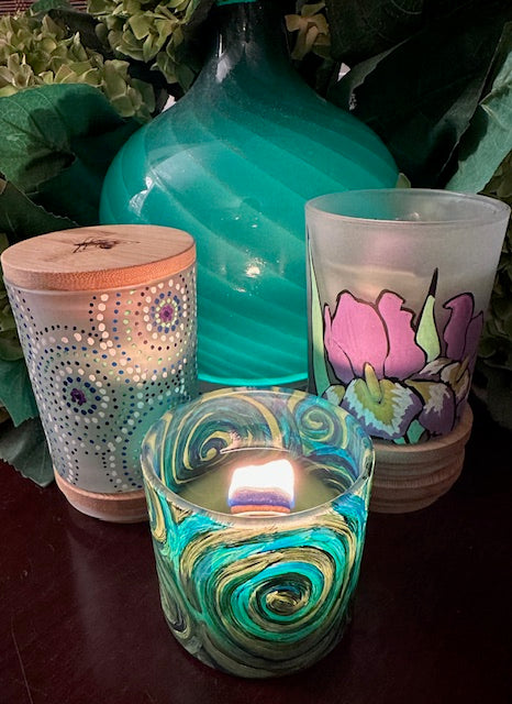 Seasonal Confetti Glow Candles
