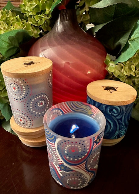 Seasonal Confetti Glow Candles