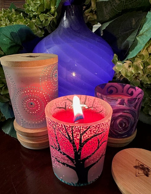 Seasonal Confetti Glow Candles