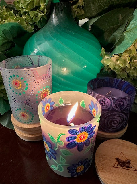 Seasonal Confetti Glow Candles