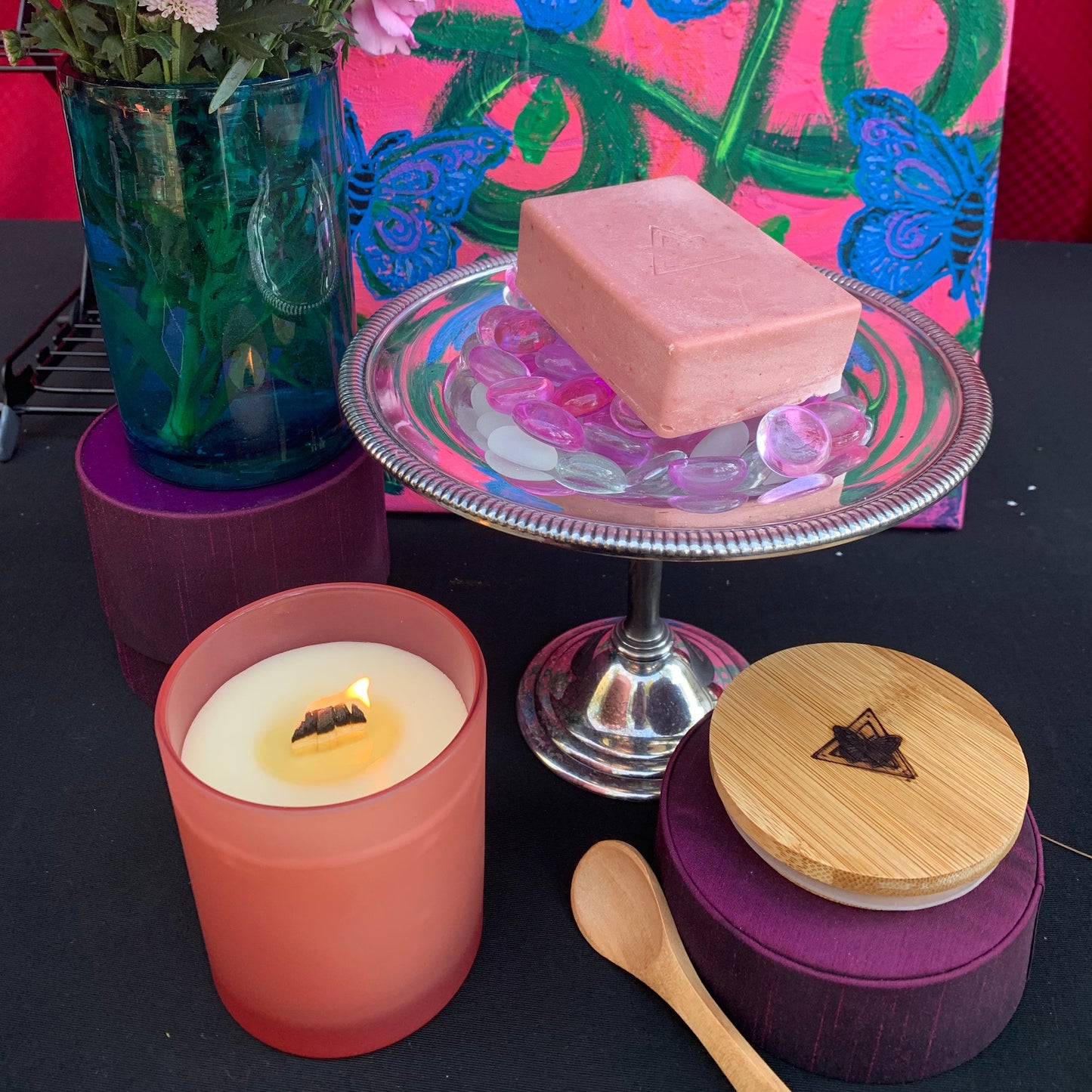 Pink Glow Soap - Romantic Cold-Processed Bar with Rose and Shea Butter
