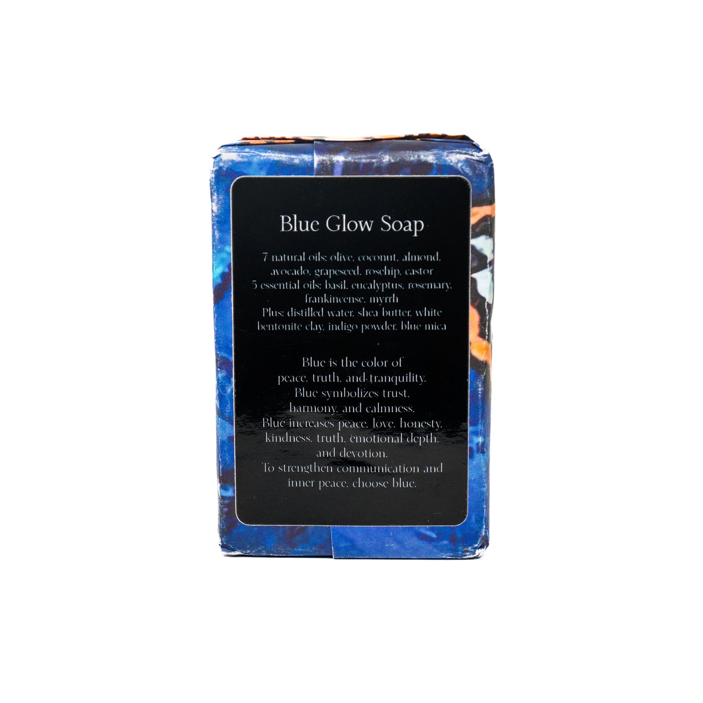 Blue Glow Soap - Natural Cold-Processed Bar with Basil, Eucalyptus, and Shea Butter