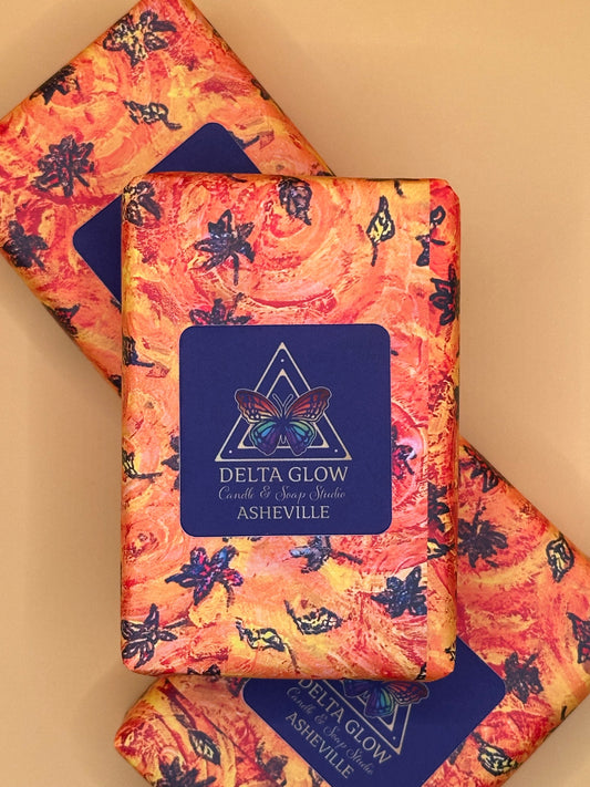 Fall Sunset & Fallen Leaves Soap