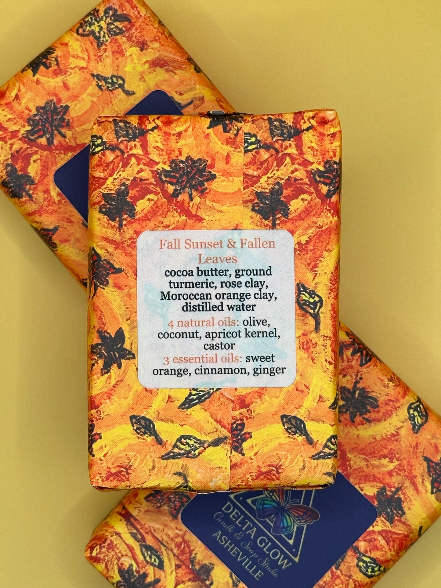 Fall Sunset & Fallen Leaves Soap