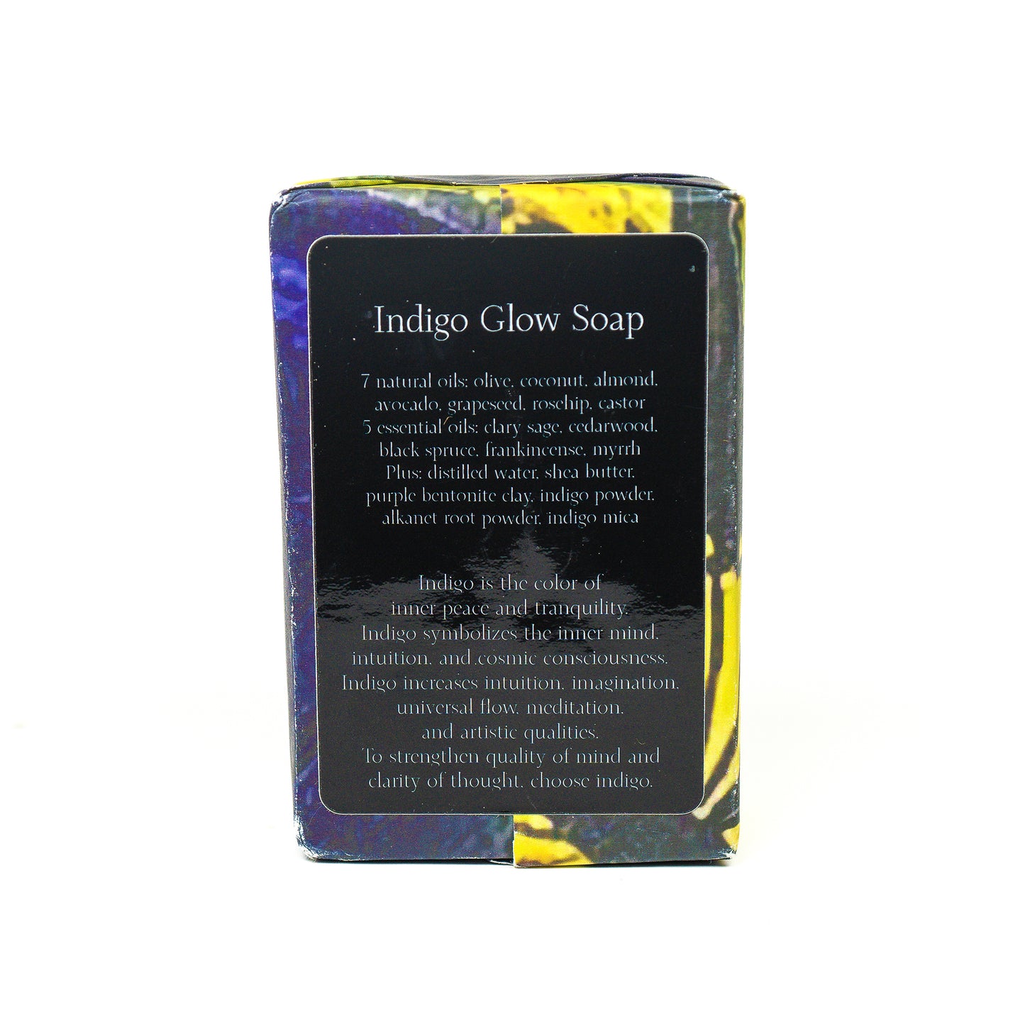 Indigo Glow Soap - Cold-Processed Bar with Clary Sage, Cedarwood, and Shea Butter