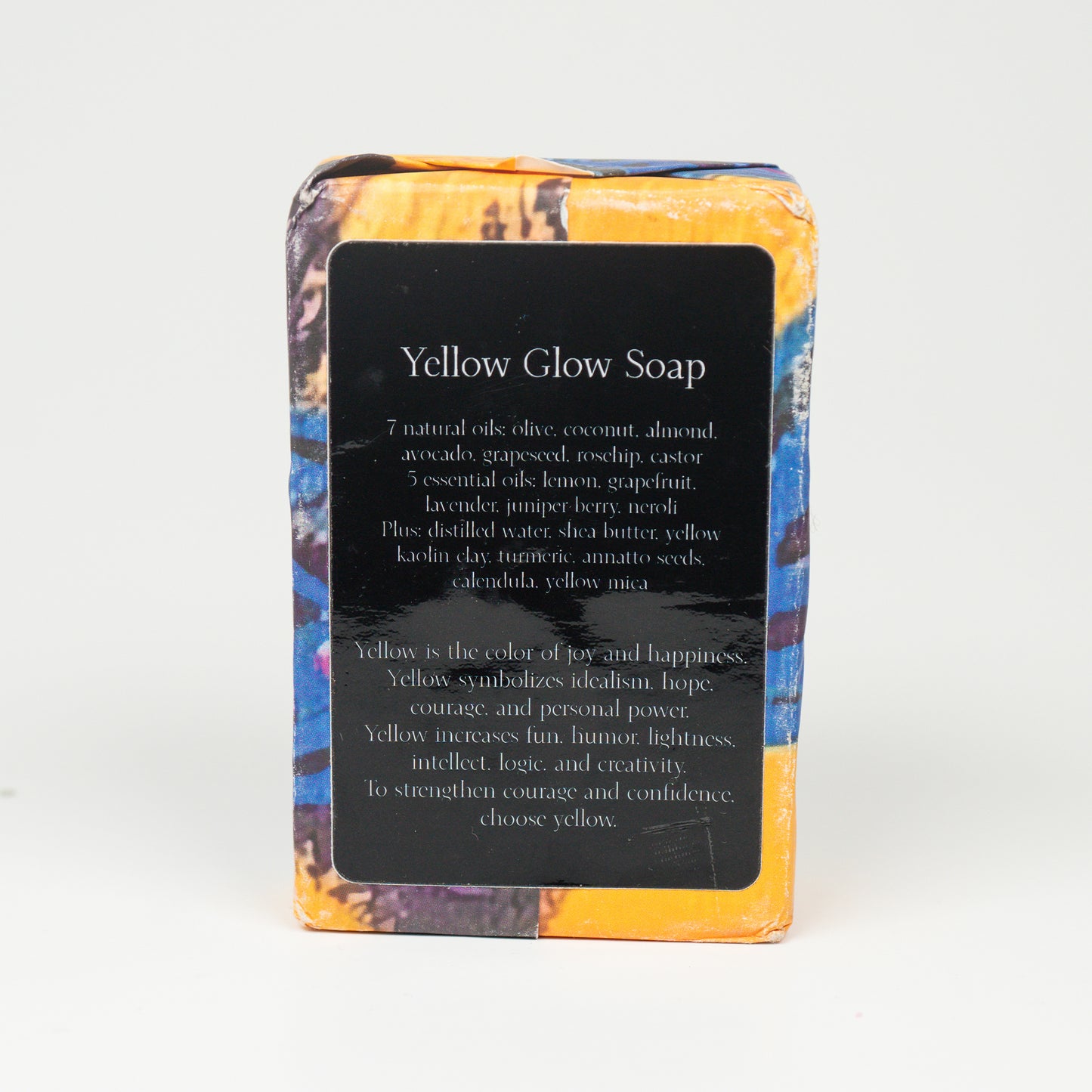 Yellow Glow Soap - Natural Cold-Processed | Joyful Citrus Scent | Handcrafted with Essential Oils  | Aromatherapy & Skin Nourishment | 5oz Bar