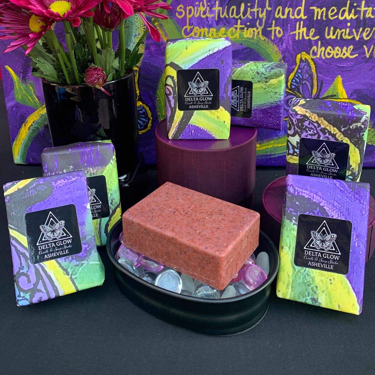 Violet Glow Soap - All-Natural Cold-Processed Soap with Lavender & Chamomile